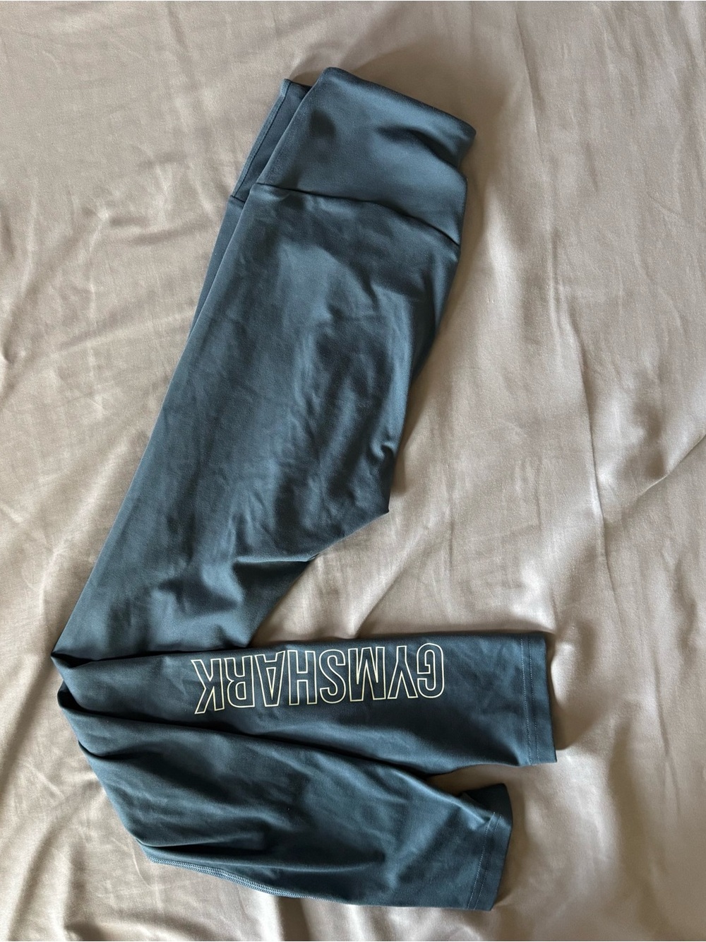 GYMSHARK Women’s Leggings in Slate Blue-Grey with Logo